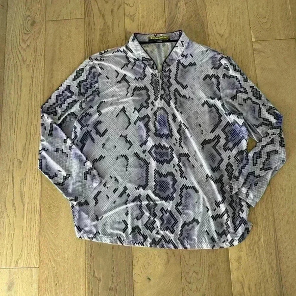 Sunsense by Jamie Sadock Half Zip Pullover Purple XXL - Picture 1 of 5